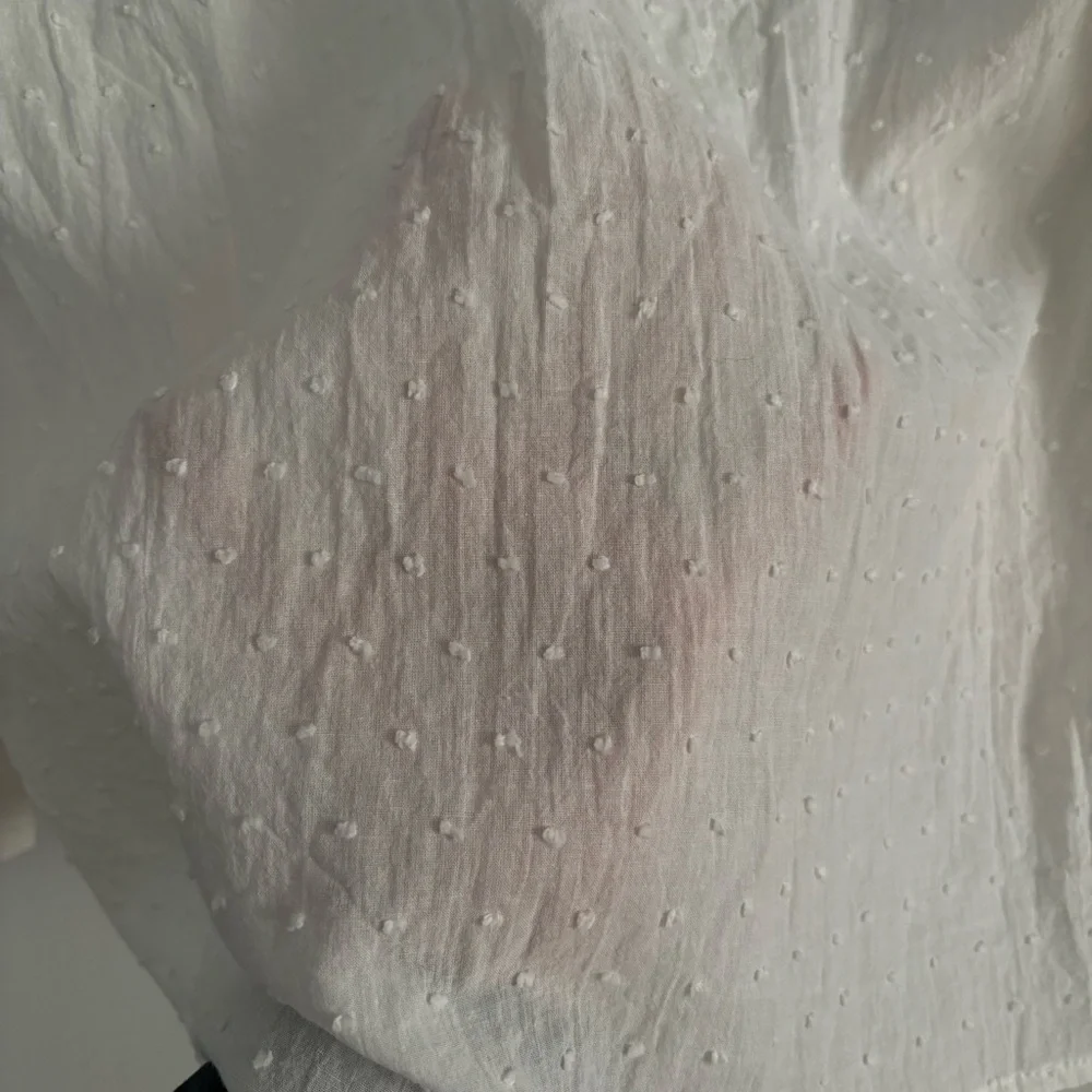 Chic Ivory Ruffle Blouse - Picture 5 of 5